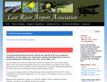 Tablet Screenshot of lostriverairport.com